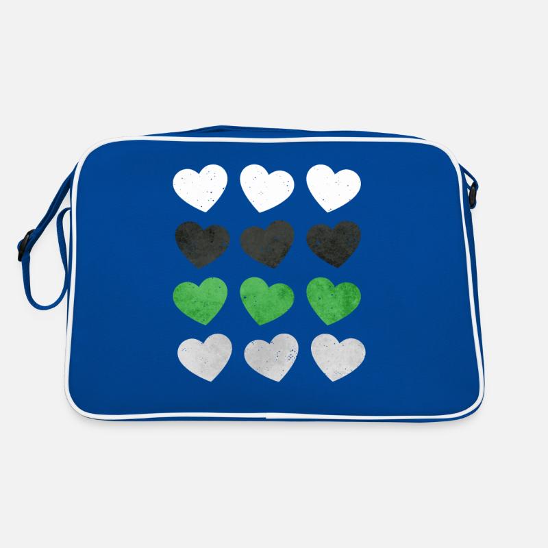 Demiromantic Pride Flag Hearts Subtle LGBTQ Retro Bag