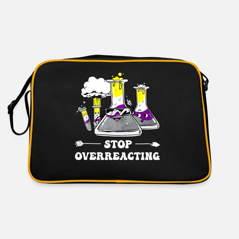 Professeur de chimie Non-Binary Pride Flag Sac Retro