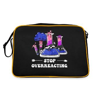 Gender Fluid Pride Flag Chemistry Teacher - Retro Bag - black/gold - Back