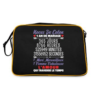 Noces de Coton - Sac Retro - noir/or - Dos