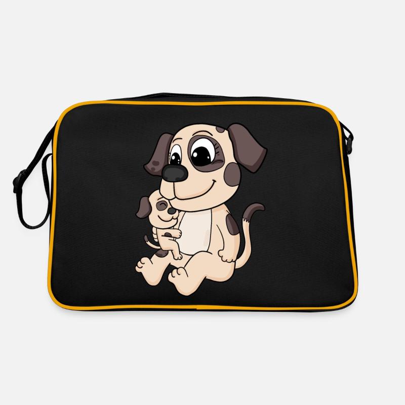 Famille de chiens - Chien avec bébé Sac Retro
