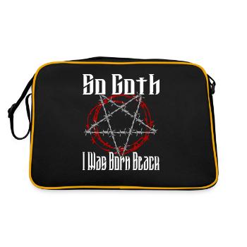 Satan Beelzebub Devil Gothic Pentagram Mystical - Retro Bag - black/gold - Back