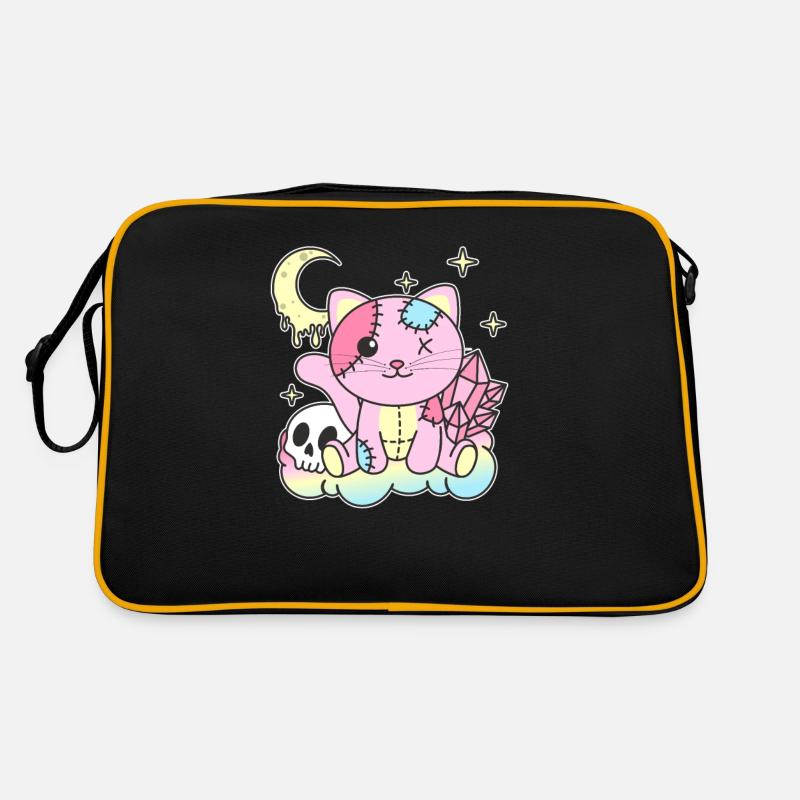 Kawaii Gothic Katze Pastellfarben Gothic Goth Retro Tasche