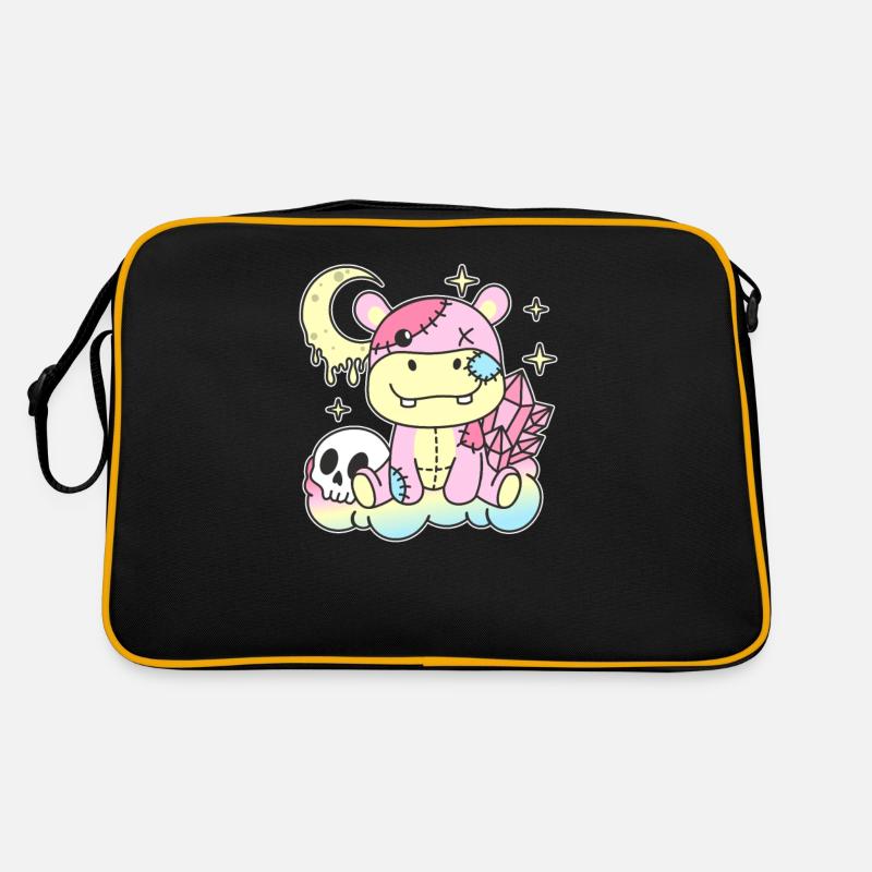 Kawaii Gothic Hippo Pastellfarben Gothic Goth Retro Tasche