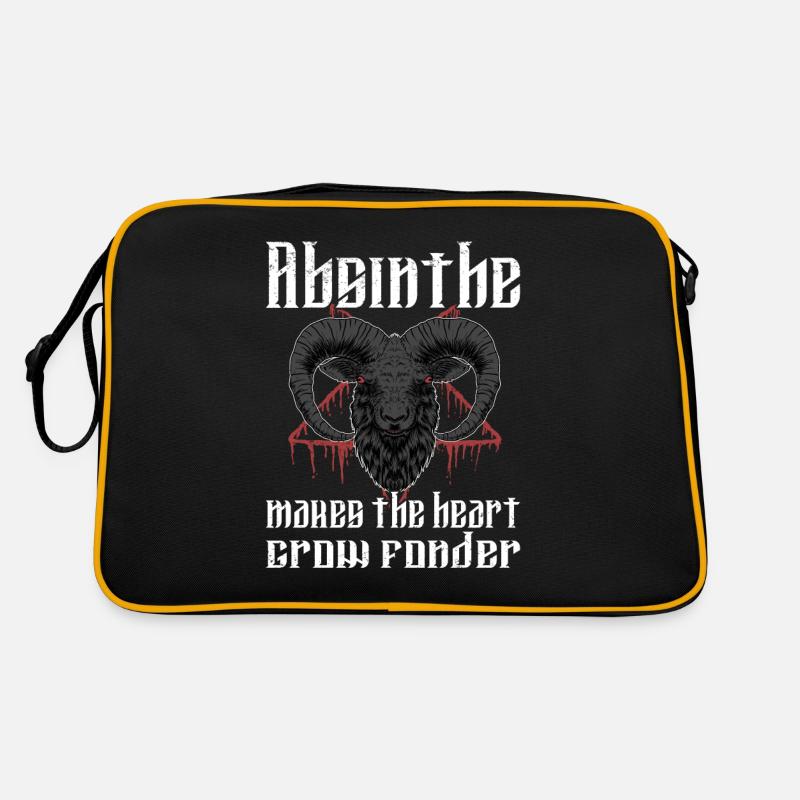 Satan Beelzebub Teufel Gothic Pentagram Mystisch Retro Tasche