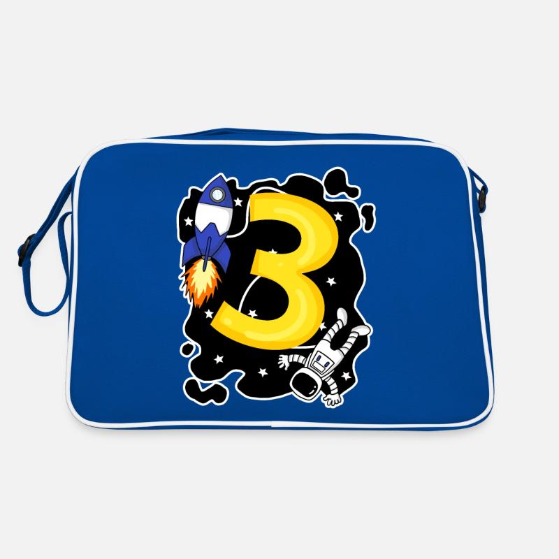3 Birthday Boy Astronaut - Three Years Retro Bag