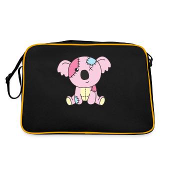 Kawaii Gothic Koala Pastel Gothic Goth - Retro Bag - black/gold - Back