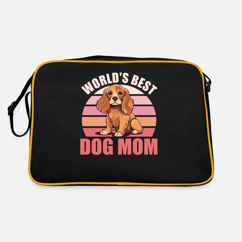 Weltbester Hunde Mama süßer Cocker Spaniel Retro Tasche