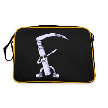 Anesthesiologist Anesthesiology Polka Dot - Retro Bag - black/gold - Back