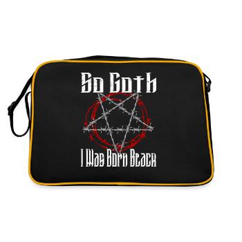Satan Beelzebub Devil Gothic Pentagram Mystical - Retro Bag - black/gold - Back