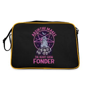 Satan Beelzebub Devil Gothic Pentagram Mystical - Retro Bag - black/gold - Back