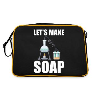 Production de savon Fabricant de savon - Sac Retro - noir/or - Dos