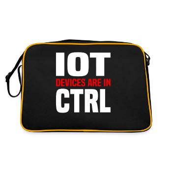 Internet Of Things IOT Programmer Admin IT - Retro Bag - black/gold - Back