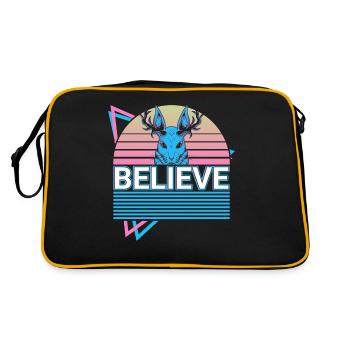 Schakalope Retro Cryptid Cryptozoology - Retro Bag - black/gold - Back