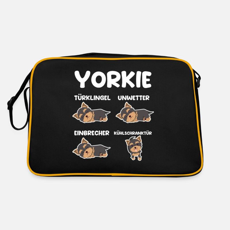 Hund Yorkie Retro Tasche