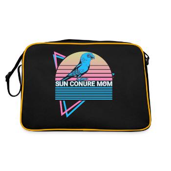 Parakeet Mama Parakeet Retro - Retro Bag - black/gold - Back