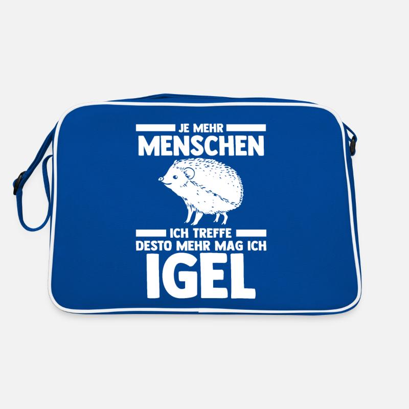 Tiermotiv Igel Retro Tasche