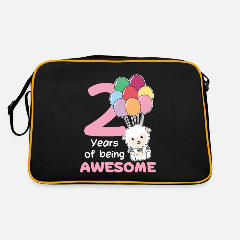 Sheep for 2nd birthday children two years old Retro Bag