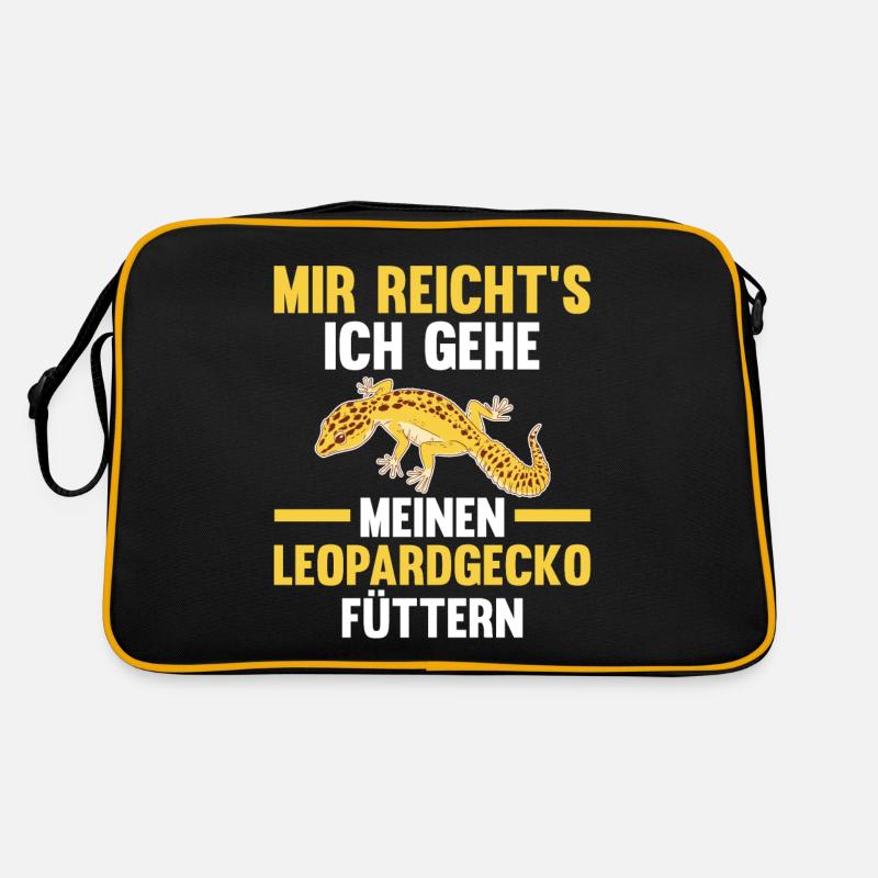 Eidechse Terrarium Reptilien Leopardgecko Retro Tasche