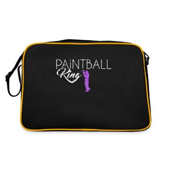 Paintball King - Retro Bag - black/gold - Back