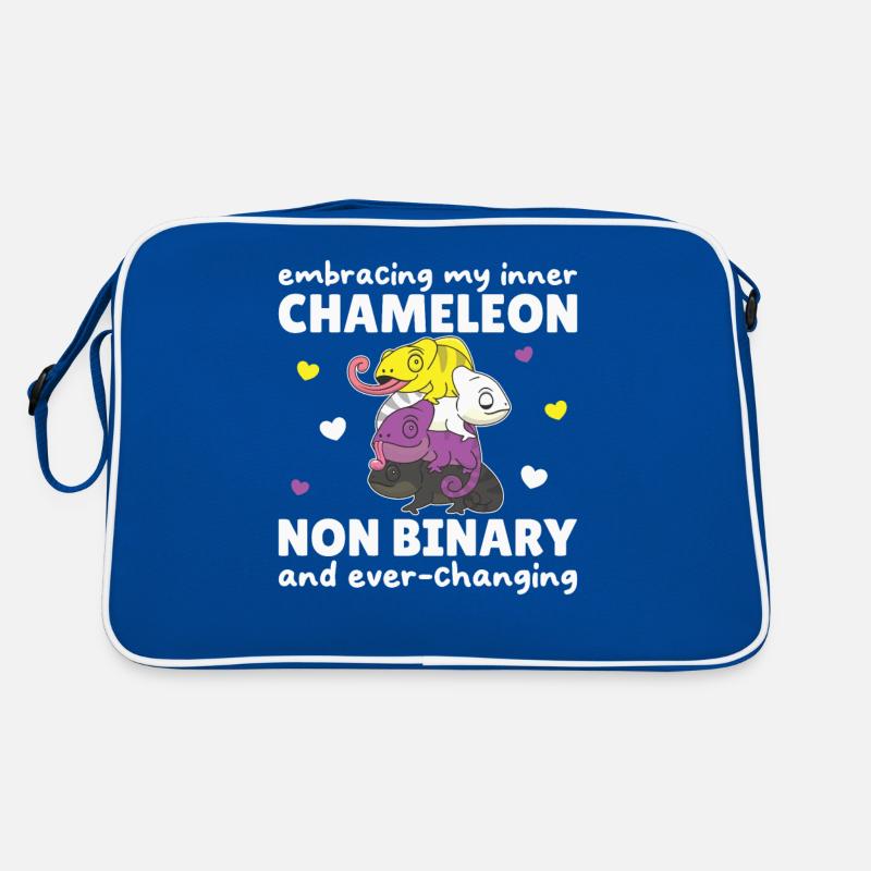 Nonbinary Chameleon Flag Pride LGBTQ Non Binary Retro Bag