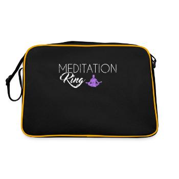 Roi de la méditation - Sac Retro - noir/or - Dos
