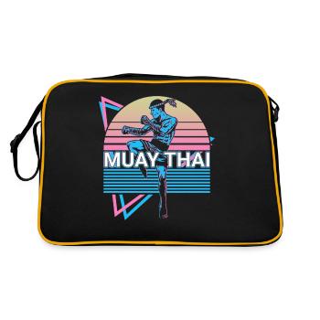 Muay Thai Kickboxing Retro - Retro Bag - black/gold - Back