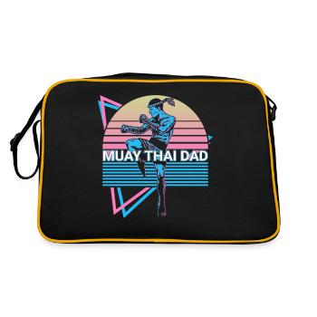 Muay Thai Dad Kickboxing Retro - Retro Bag - black/gold - Back