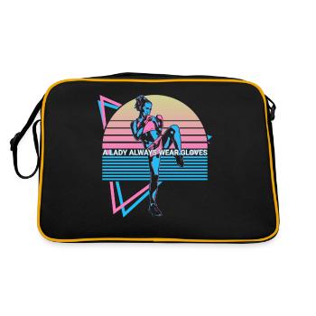 Muay Thai Kickboxing Retro - Retro Bag - black/gold - Back