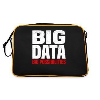 Internet Of Things IOT Programmierer Admin IT - Retro Tasche - Schwarz/Gold - Hinten