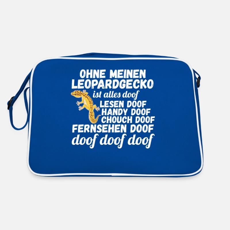 Eidechse Terrarium Reptilien Leopardgecko Retro Tasche