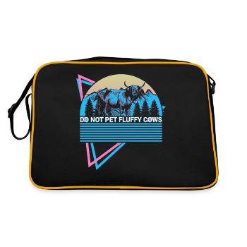 National Park Retro - Retro Tasche - Schwarz/Gold - Hinten