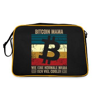 Bitcoin Mama - Retro Bag - black/gold - Back