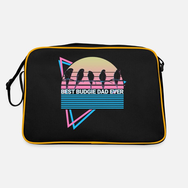 Budgie Parakeet Retro Retro Bag