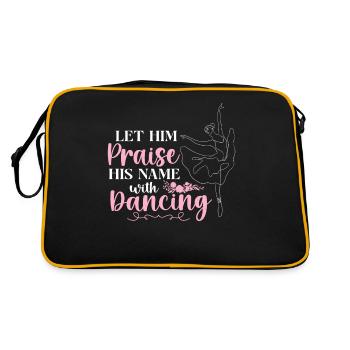 Ballet Danseuse Danse Ballerine - Sac Retro - noir/or - Dos