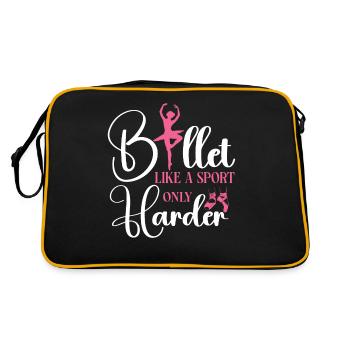 Ballet Danseuse Danse Ballerine - Sac Retro - noir/or - Dos