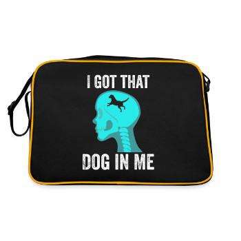 I Got that Dog in Me Xray Meme - Retro Bag - black/gold - Back