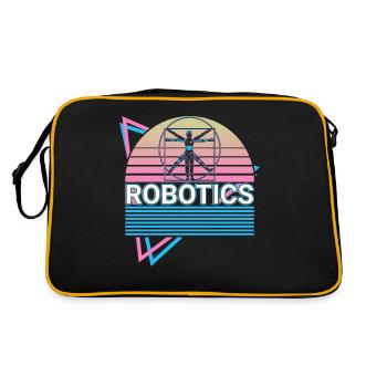 Retro robots - Retro Bag - black/gold - Back
