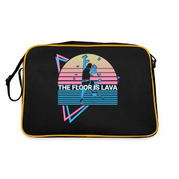 Rock Climbing Rock Climber Retro - Retro Bag - black/gold - Back