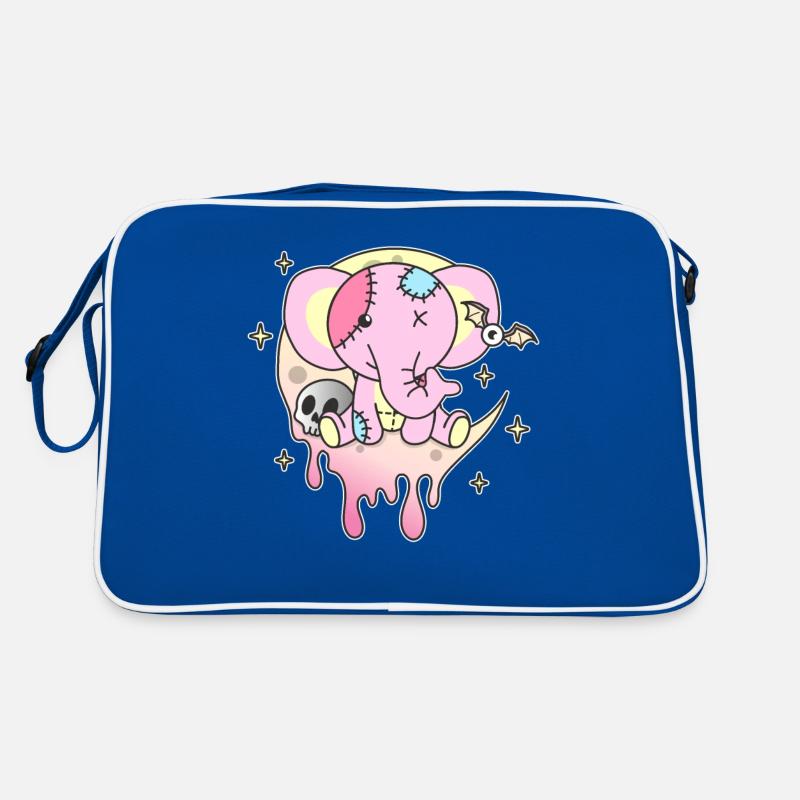Kawaii Gothic Elefant Pastellfarben Gothic Goth Retro Tasche