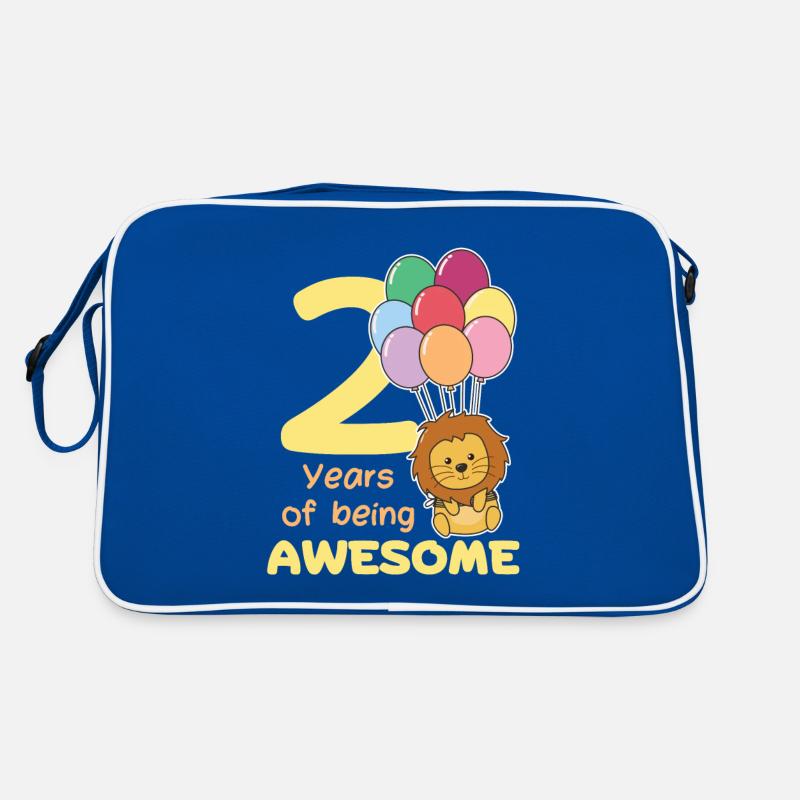 Leo for 2nd birthday children two years old Retro Bag