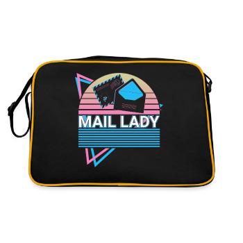 Postal Service Postman Retro - Sac Retro - noir/or - Dos