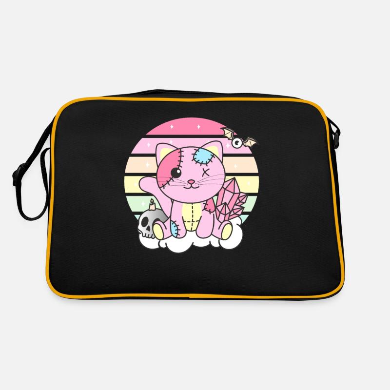 Kawaii Gothic Katze Pastellfarben Gothic Goth Retro Tasche