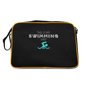 Chemise de bain - Sac Retro - noir/or - Dos