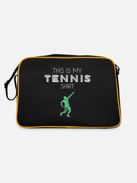 Chemise de tennis - Sac Retro - noir/or - Dos