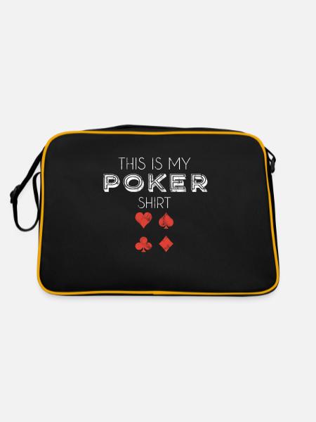 Chemise de poker - Sac Retro - noir/or - Dos