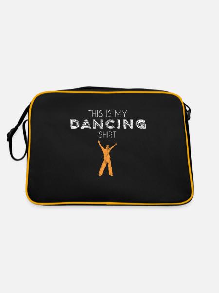 chemise de danse - Sac Retro - noir/or - Dos