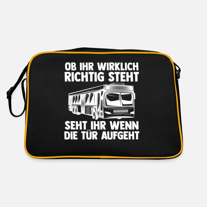 Bus Busfahrer Retro Tasche
