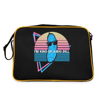 Drôle de cornichon rétro - Sac Retro - noir/or - Dos