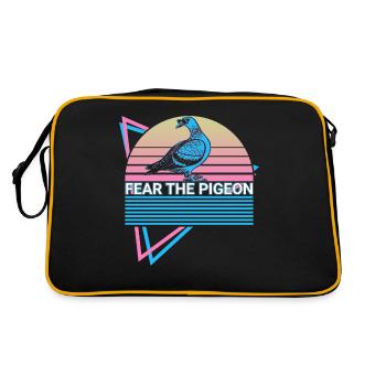 Fear The Pigeon Retro - Retro Bag - black/gold - Back
